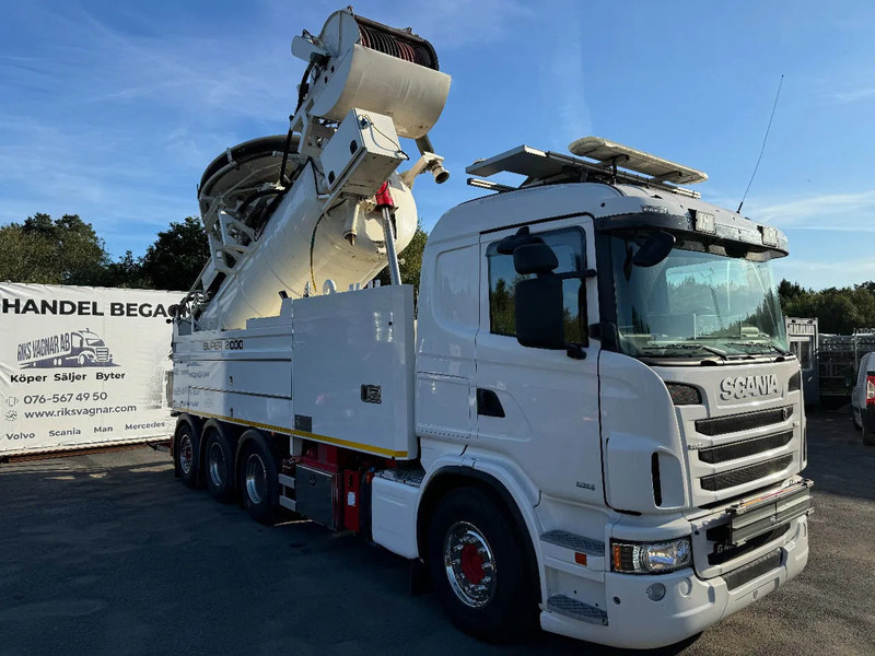 Scania R480 Combi, Wiedemann Super 2000 (16m3) + Recycler, Euro 6, 2013 - Camion hydrocureur: photos 1 Scania R480 Combi, Wiedemann Super 2000 (16m3) + Recycler, Euro 6, 2013 - Camion hydrocureur: photos 1
