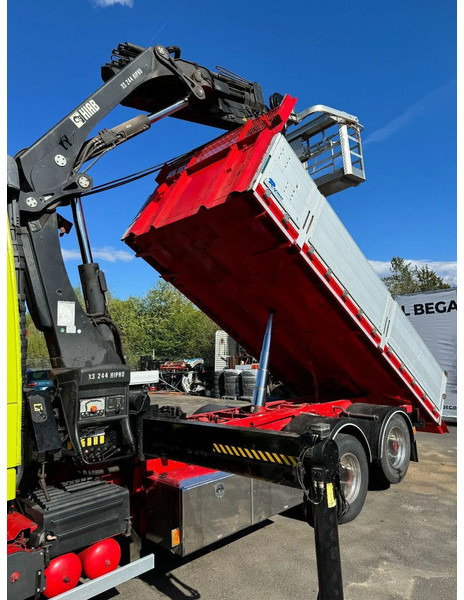 Volvo FM 6x2, Tipper + Crane and Skylift, 2009 - Camion benne, Camion grue: photos 4 Volvo FM 6x2, Tipper + Crane and Skylift, 2009 - Camion benne, Camion grue: photos 4