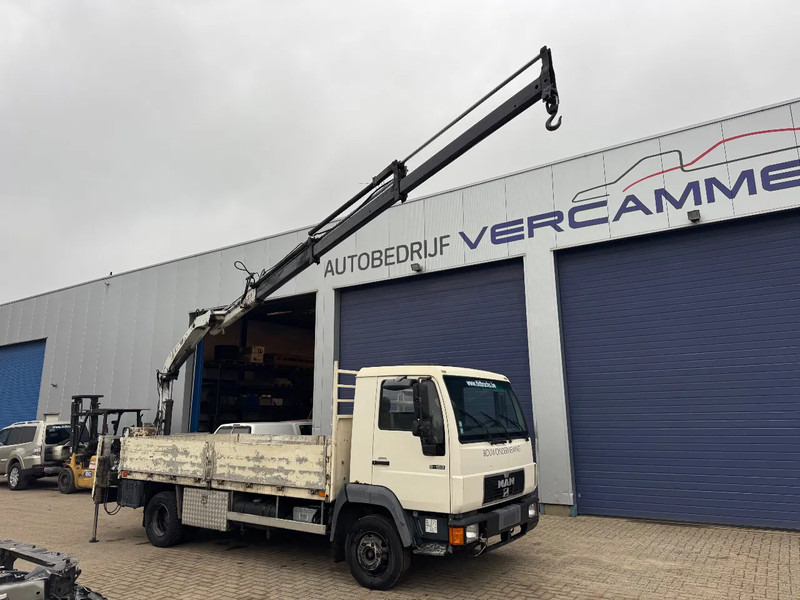 MAN L2000 **9.153-BELGIAN TRUCK** - Camion plateau, Camion grue: photos 1 MAN L2000 **9.153-BELGIAN TRUCK** - Camion plateau, Camion grue: photos 1