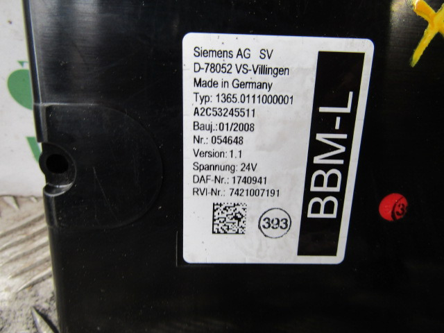 DAF XF 105 BBM-L ECU P/NO 1740941 - Bloc de gestion pour Camion: photos 2 DAF XF 105 BBM-L ECU P/NO 1740941 - Bloc de gestion pour Camion: photos 2