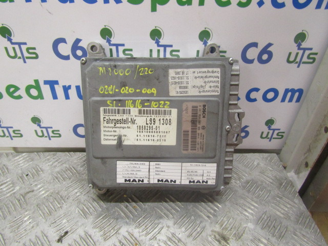 MAN M2000 SERIES 220 ENGINE ECU BOSCH P/NO 0.281020009 - Bloc de gestion pour Camion: photos 1 MAN M2000 SERIES 220 ENGINE ECU BOSCH P/NO 0.281020009 - Bloc de gestion pour Camion: photos 1