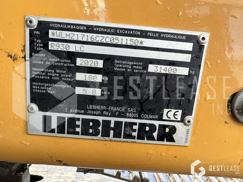 Pelle sur chenille Liebherr R930LC G8: photos 7 Pelle sur chenille Liebherr R930LC G8: photos 7