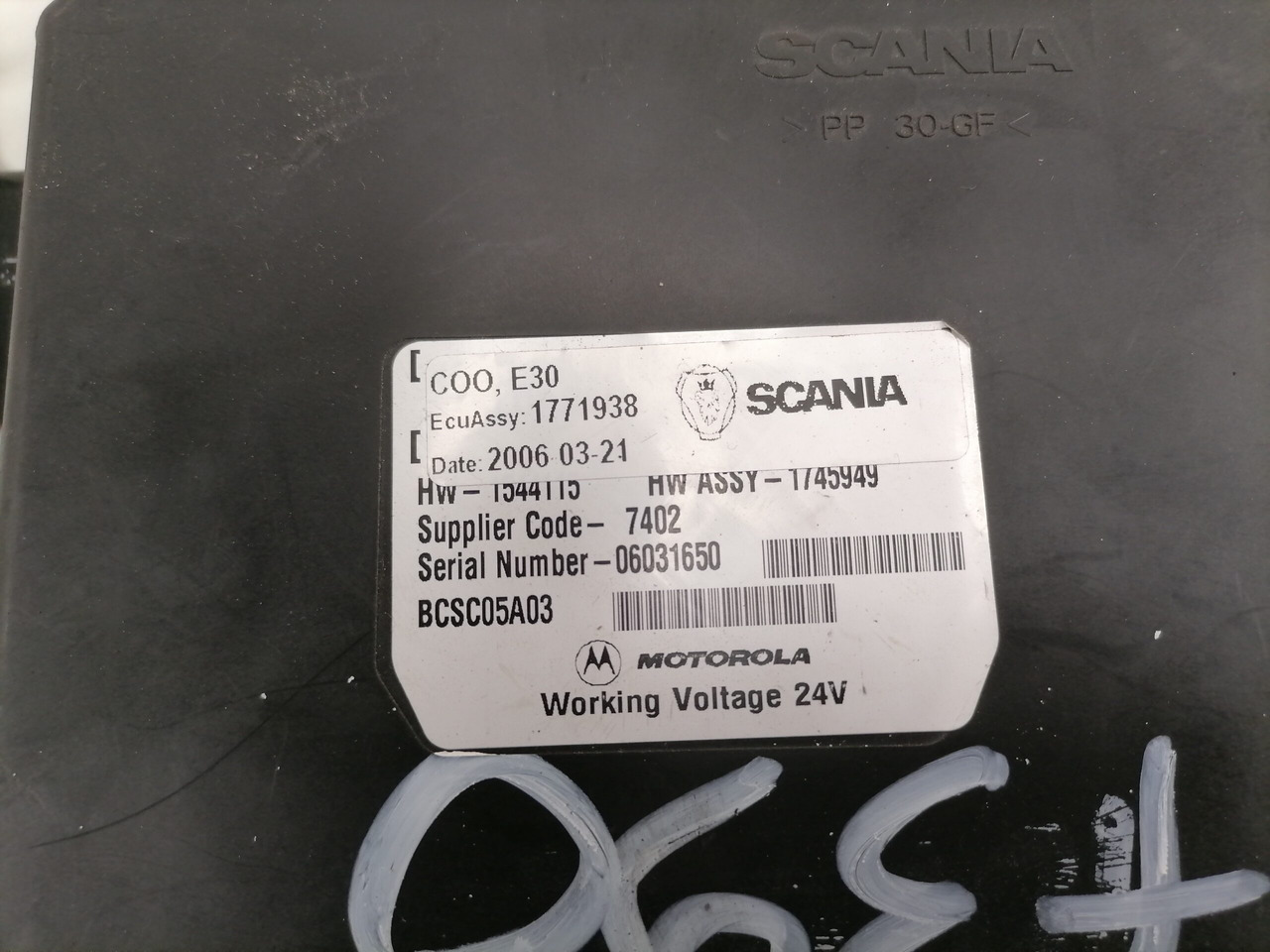 Scania Ecu 1771938 - Bloc de gestion pour Camion: photos 2 Scania Ecu 1771938 - Bloc de gestion pour Camion: photos 2