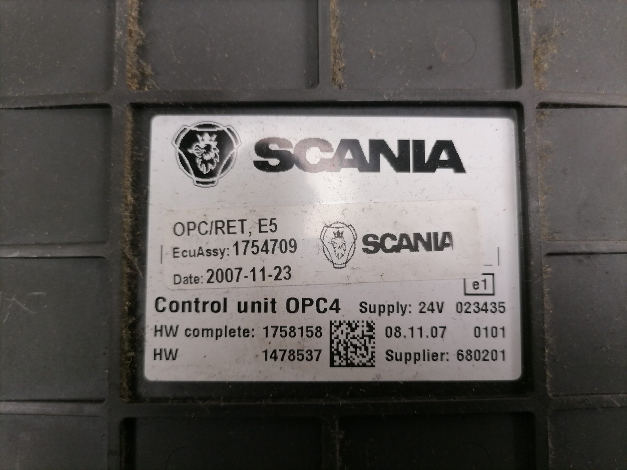 Scania Ecu, GMS OPC4 1754709 - Bloc de gestion pour Camion: photos 3 Scania Ecu, GMS OPC4 1754709 - Bloc de gestion pour Camion: photos 3