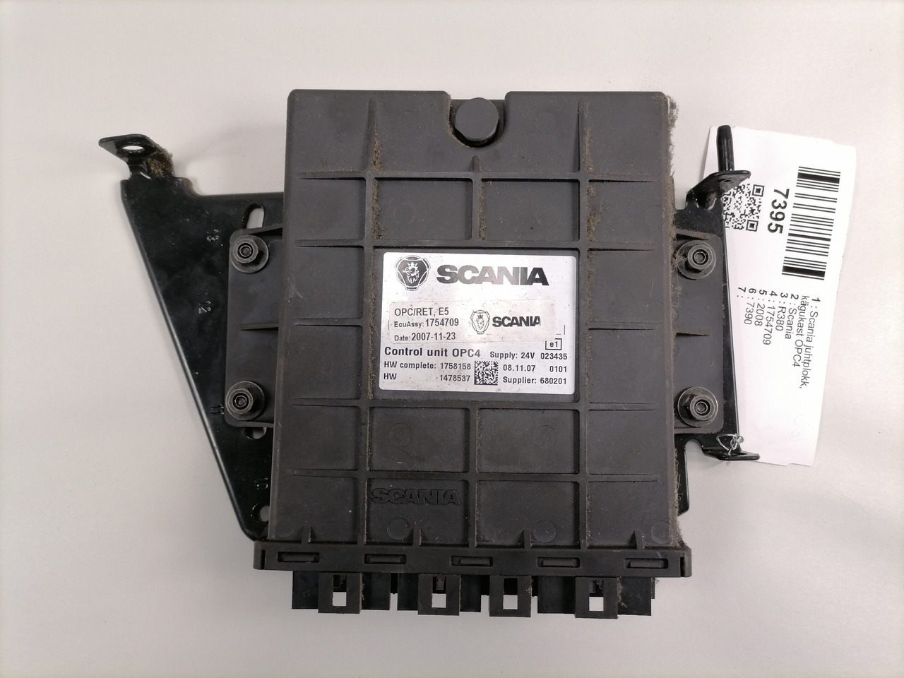 Scania Ecu, GMS OPC4 1754709 - Bloc de gestion pour Camion: photos 4 Scania Ecu, GMS OPC4 1754709 - Bloc de gestion pour Camion: photos 4