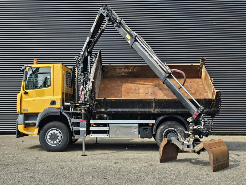 DAF CF 75.250 4X4 / HIAB CRANE + TIPPER / MANUAL / SPRING - Camion benne, Camion grue: photos 3 DAF CF 75.250 4X4 / HIAB CRANE + TIPPER / MANUAL / SPRING - Camion benne, Camion grue: photos 3