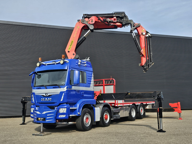 MAN TGS 35.500 8x4-6 / PALFINGER 92 t/m CRANE +JIB - Camion plateau: photos 4 MAN TGS 35.500 8x4-6 / PALFINGER 92 t/m CRANE +JIB - Camion plateau: photos 4