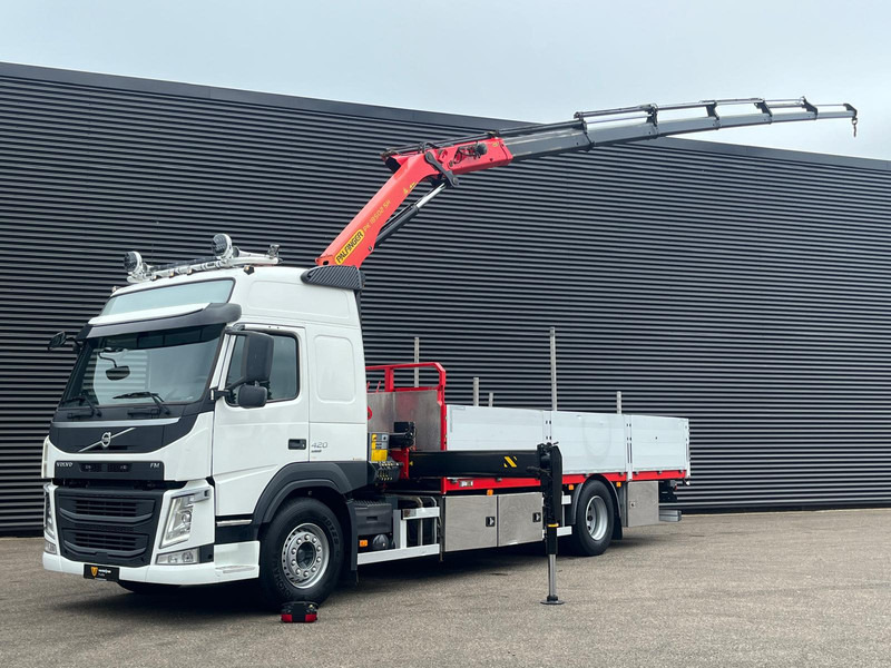 Volvo FM420 4x2 / PALFINGER 18502 - 17 mtr / CRANE / KRAN - Camion plateau, Camion grue: photos 1 Volvo FM420 4x2 / PALFINGER 18502 - 17 mtr / CRANE / KRAN - Camion plateau, Camion grue: photos 1