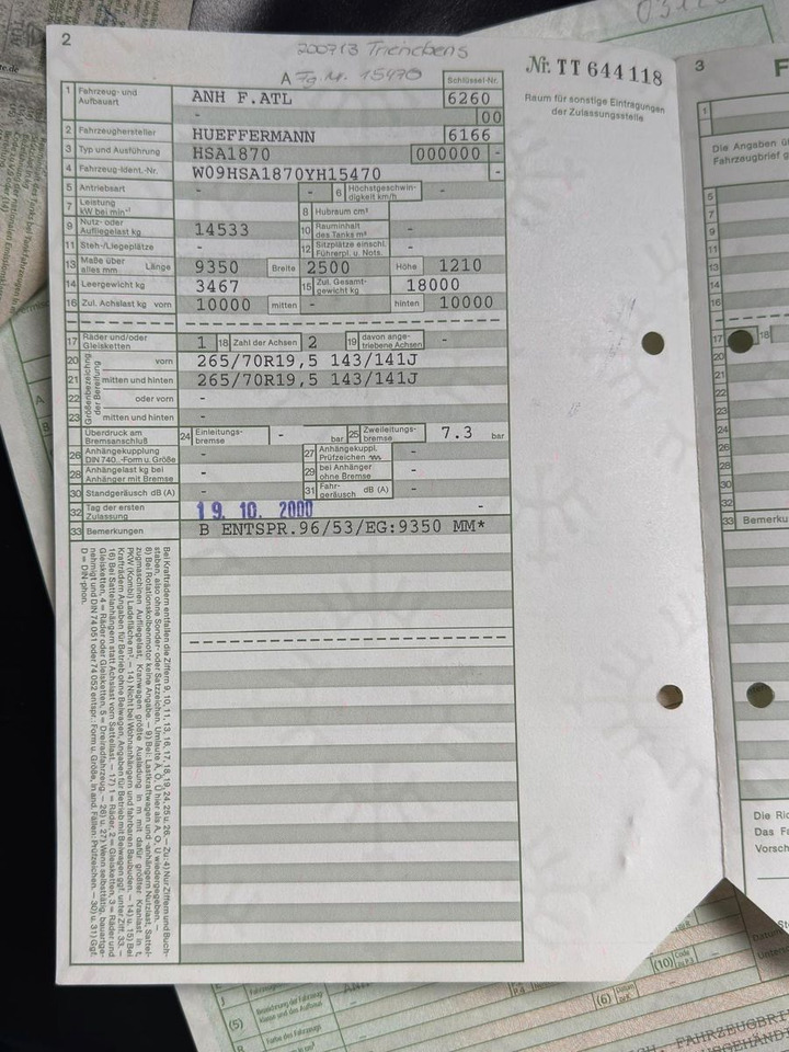 Hüffermann 2 Achs Abrollanhänger mit Schlitten - Remorque ampliroll/ Multibenne: photos 2 Hüffermann 2 Achs Abrollanhänger mit Schlitten - Remorque ampliroll/ Multibenne: photos 2