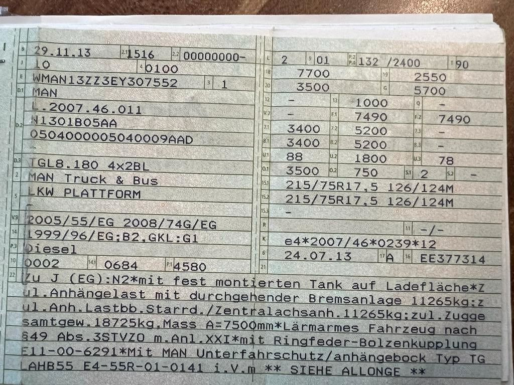 MAN 8.180 4X2 offene Pritsche MAN 8.180 4X2 offene Pritsche - Fourgon plateau: photos 2 MAN 8.180 4X2 offene Pritsche MAN 8.180 4X2 offene Pritsche - Fourgon plateau: photos 2