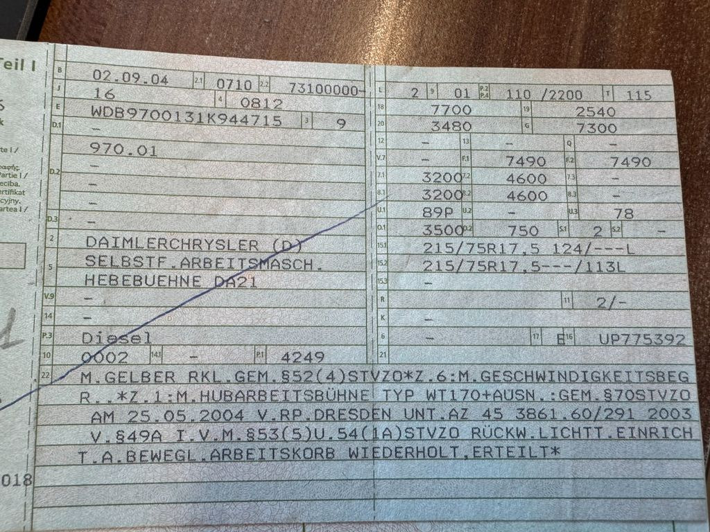 Mercedes-Benz 815 4x2 Hubarbeitsbühne Wumag 170 high 17 m Mercedes-Benz 815 4x2 Hubarbeitsbühne Wumag 170 high 17 m - Camion avec nacelle, Véhicule utilitaire: photos 2 Mercedes-Benz 815 4x2 Hubarbeitsbühne Wumag 170 high 17 m Mercedes-Benz 815 4x2 Hubarbeitsbühne Wumag 170 high 17 m - Camion avec nacelle, Véhicule utilitaire: photos 2