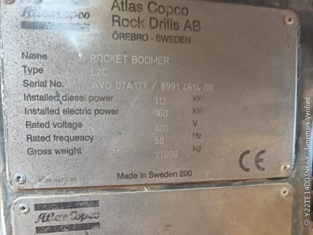 Atlas Copco Boomer L2C - Machine d'exploitation minière: photos 4 Atlas Copco Boomer L2C - Machine d'exploitation minière: photos 4