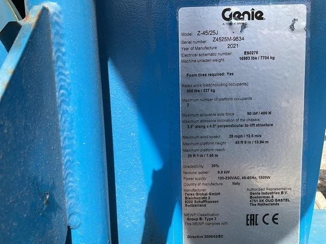 Genie Z45/25J - Nacelle articulée: photos 5 Genie Z45/25J - Nacelle articulée: photos 5