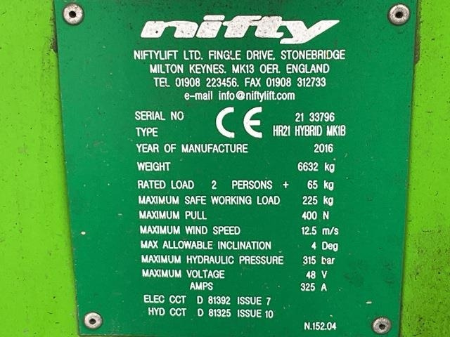 Niftylift HR21 - Nacelle articulée: photos 5 Niftylift HR21 - Nacelle articulée: photos 5