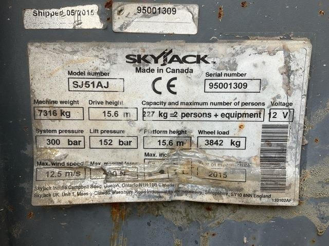 SkyJack SJ51AJ - Nacelle articulée: photos 5 SkyJack SJ51AJ - Nacelle articulée: photos 5