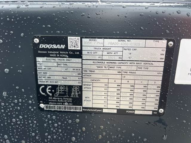 Doosan B35X-7 PLUS - Chariot élévateur électrique: photos 5 Doosan B35X-7 PLUS - Chariot élévateur électrique: photos 5