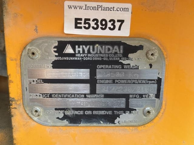 Hyundai HL970 - Chargeuse sur pneus: photos 5 Hyundai HL970 - Chargeuse sur pneus: photos 5