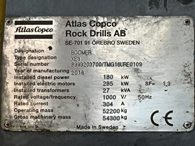 Atlas Copco XE3C - Machine d'exploitation minière: photos 5 Atlas Copco XE3C - Machine d'exploitation minière: photos 5