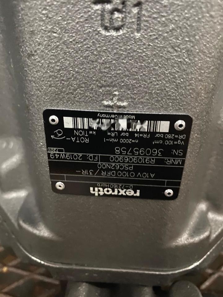 BOSCH / REXROTH A10VO100 DFR / 31R-PSC62N00 R910906900 - Pompe hydraulique pour Engins de chantier: photos 2 BOSCH / REXROTH A10VO100 DFR / 31R-PSC62N00 R910906900 - Pompe hydraulique pour Engins de chantier: photos 2