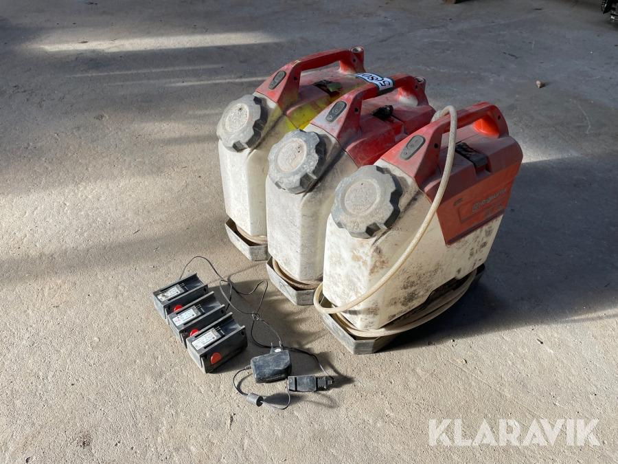 Matériel de chantier Vandtanke Husqvarna WT15 med indbygget vandpumpe - 3 styk.: photos 1
