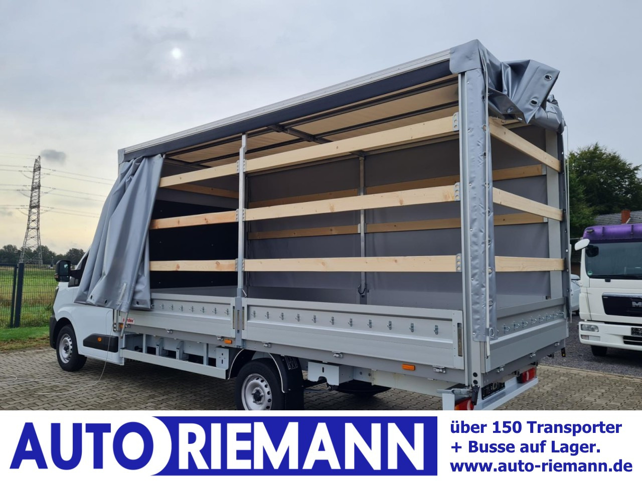 Renault Master Pritsche Schiebe Plane 10 Pal. LUFTFEDERUNG - Utilitaire plateau baché: photos 1 Renault Master Pritsche Schiebe Plane 10 Pal. LUFTFEDERUNG - Utilitaire plateau baché: photos 1