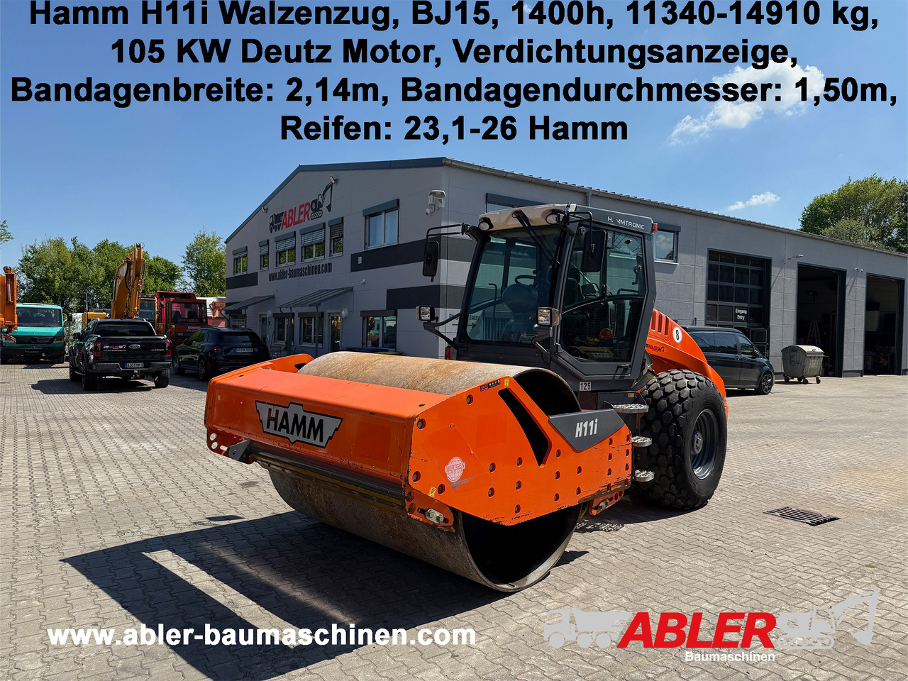 Hamm H11i Walzenzug Verdichtungsanzeige - Compacteur à pieds de mouton/ Monocylindre: photos 1 Hamm H11i Walzenzug Verdichtungsanzeige - Compacteur à pieds de mouton/ Monocylindre: photos 1