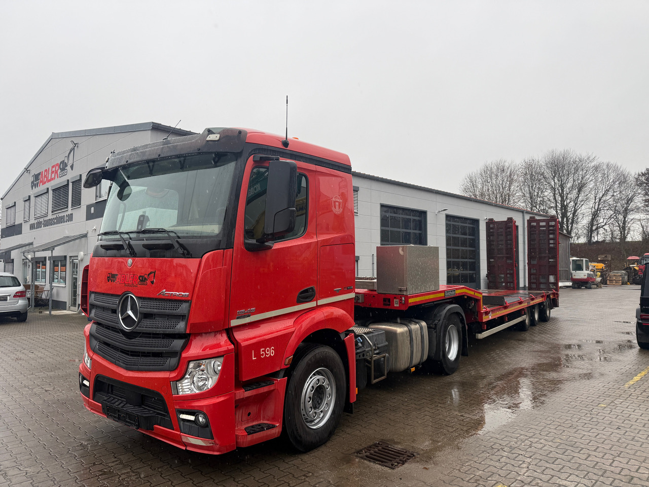 Mercedes-Benz 1845 Actros SZM mit Goldhofer Tieflader Auflieger - Tracteur routier, Semi-remorque surbaissé: photos 2 Mercedes-Benz 1845 Actros SZM mit Goldhofer Tieflader Auflieger - Tracteur routier, Semi-remorque surbaissé: photos 2
