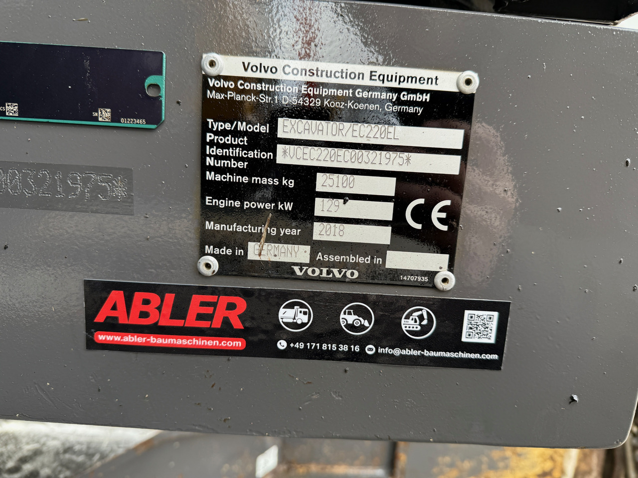 Pelle sur chenille Volvo EC220 EL Kettenbagger Klima 180 Grad LED TOP!: photos 14 Pelle sur chenille Volvo EC220 EL Kettenbagger Klima 180 Grad LED TOP!: photos 14