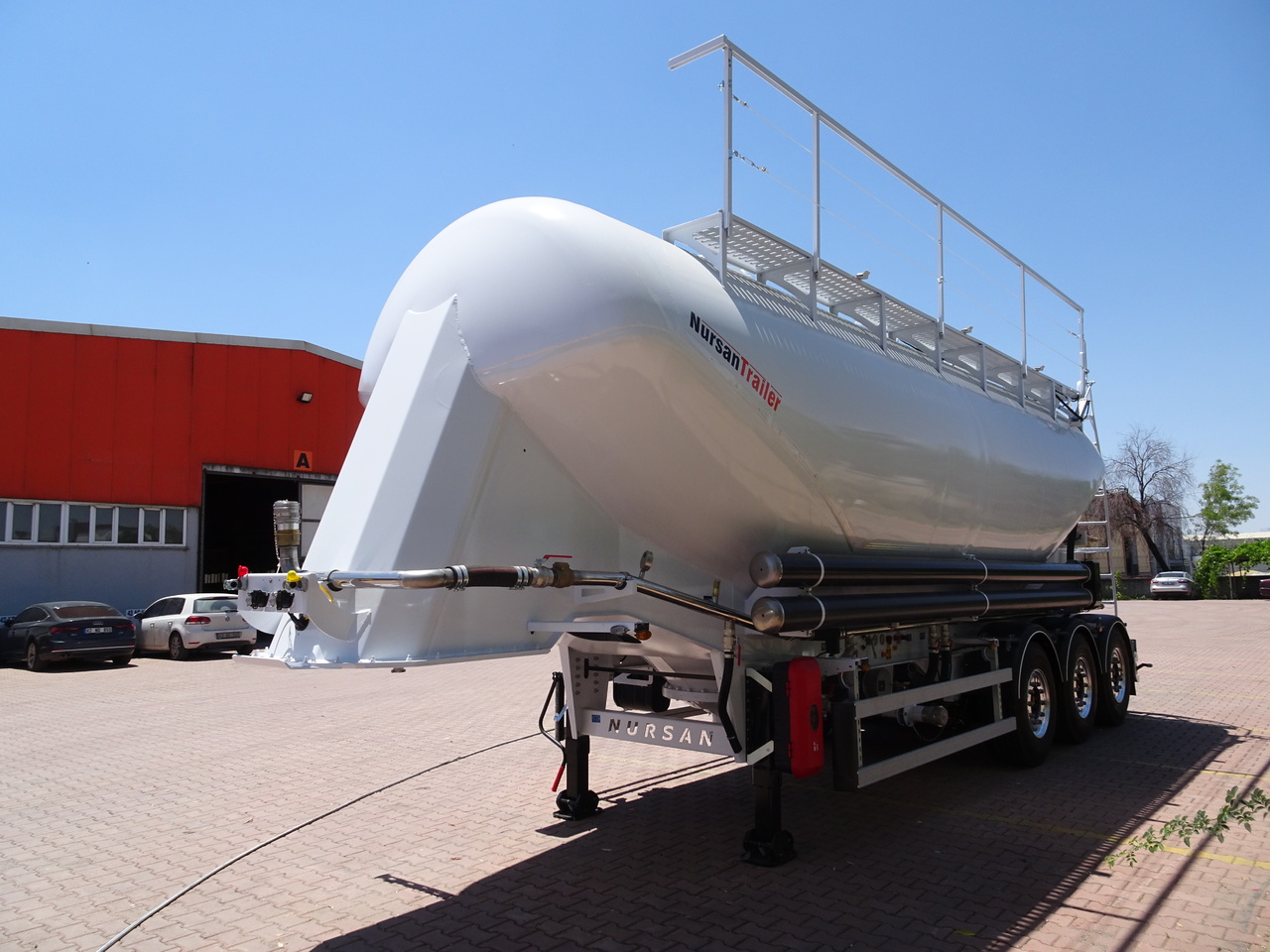 Citerne pulvérulente pour transport de silo neuf NURSAN Aluminium W Type Silo: photos 8