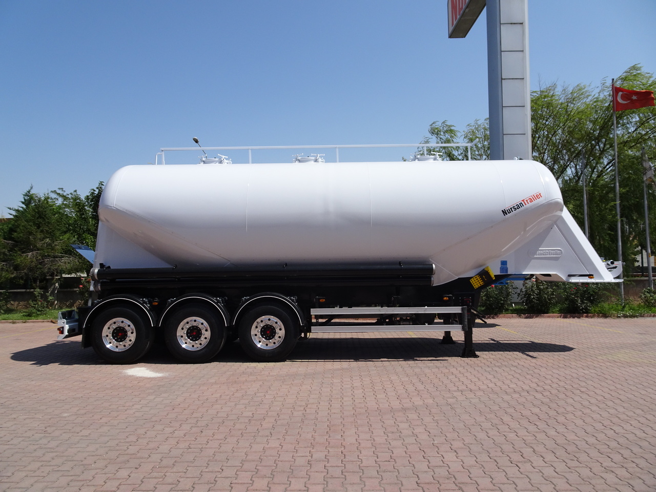 Citerne pulvérulente pour transport de silo neuf NURSAN Aluminium W Type Silo: photos 6