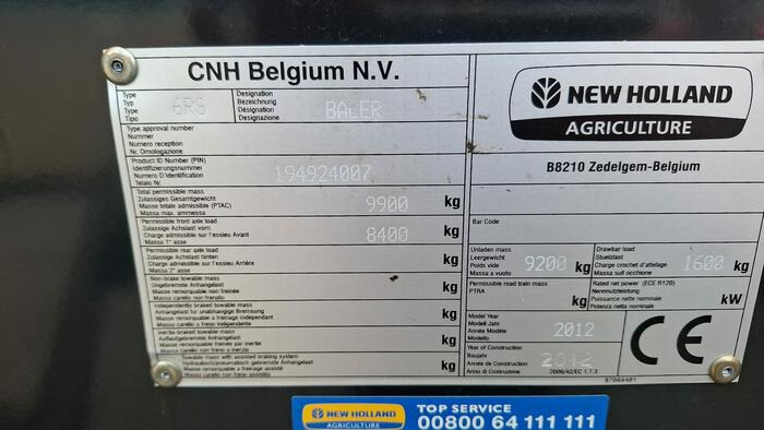 New Holland BB 9070 R - Presse à balles cubiques: photos 4 New Holland BB 9070 R - Presse à balles cubiques: photos 4