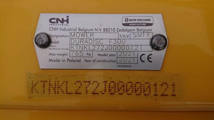 New Holland DuraDisc F 300 - Faucheuse: photos 5 New Holland DuraDisc F 300 - Faucheuse: photos 5