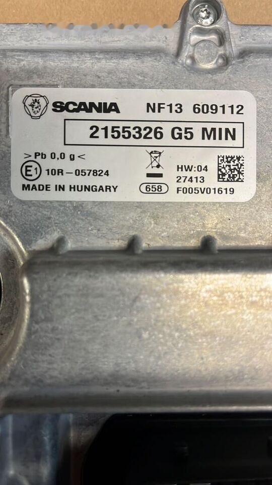 Nowy Sterownik TMS1 SCANIA xpi E6 2155326 program 2155326 - Bloc de gestion pour Camion: photos 3 Nowy Sterownik TMS1 SCANIA xpi E6 2155326 program 2155326 - Bloc de gestion pour Camion: photos 3