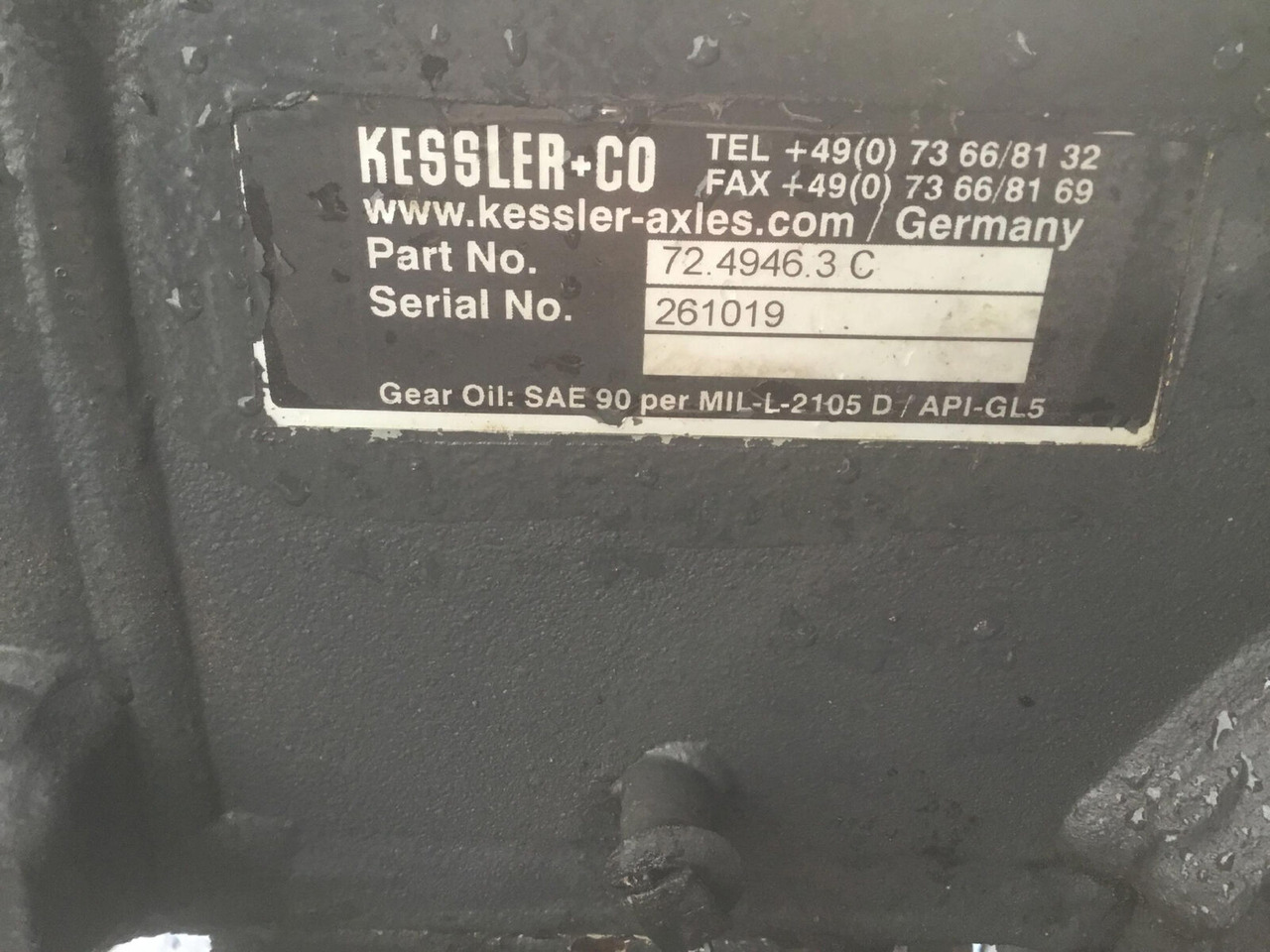 FAUN ATF 50G-3 axle 2 - Essieu et pièces pour Grue mobile: photos 5 FAUN ATF 50G-3 axle 2 - Essieu et pièces pour Grue mobile: photos 5