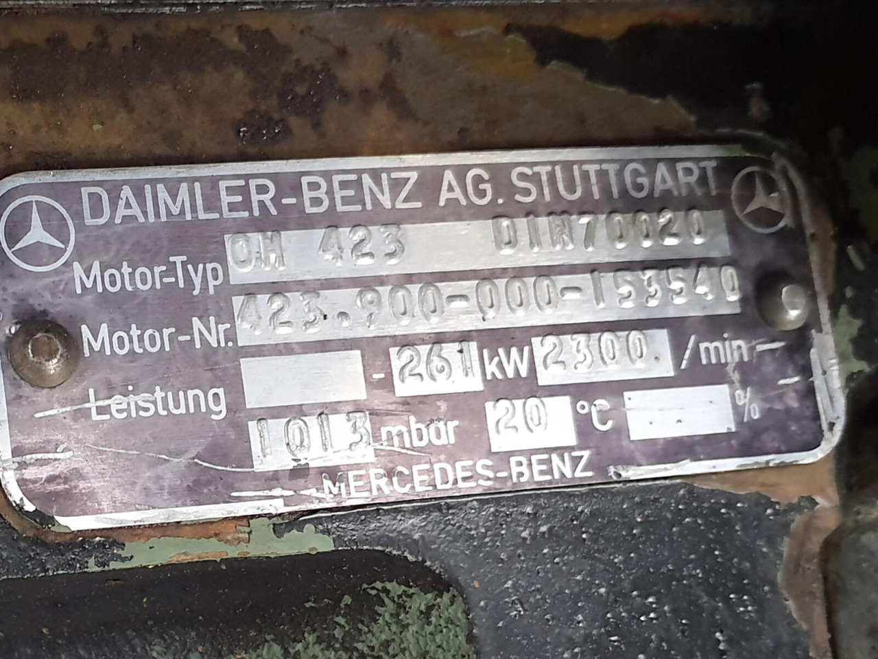 Mercedes-Benz LTM 1060 engine Mercedes-Benz OM 423 - Moteur pour Grue mobile: photos 5 Mercedes-Benz LTM 1060 engine Mercedes-Benz OM 423 - Moteur pour Grue mobile: photos 5