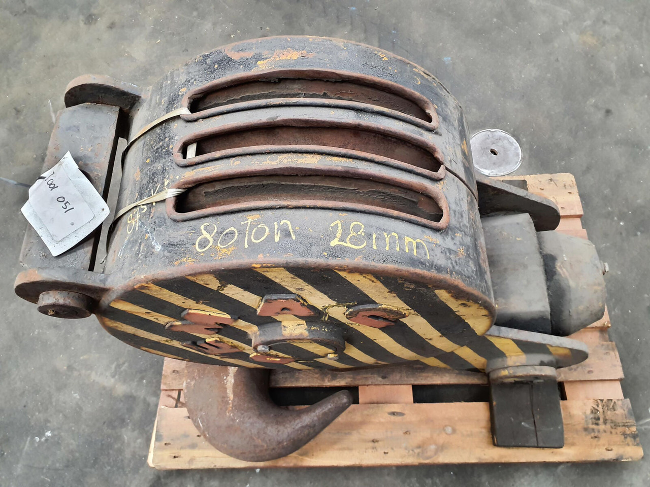 Pièces de rechange pour Grue mobile Terex Hookblock 28mm 3 sheave 80t: photos 8