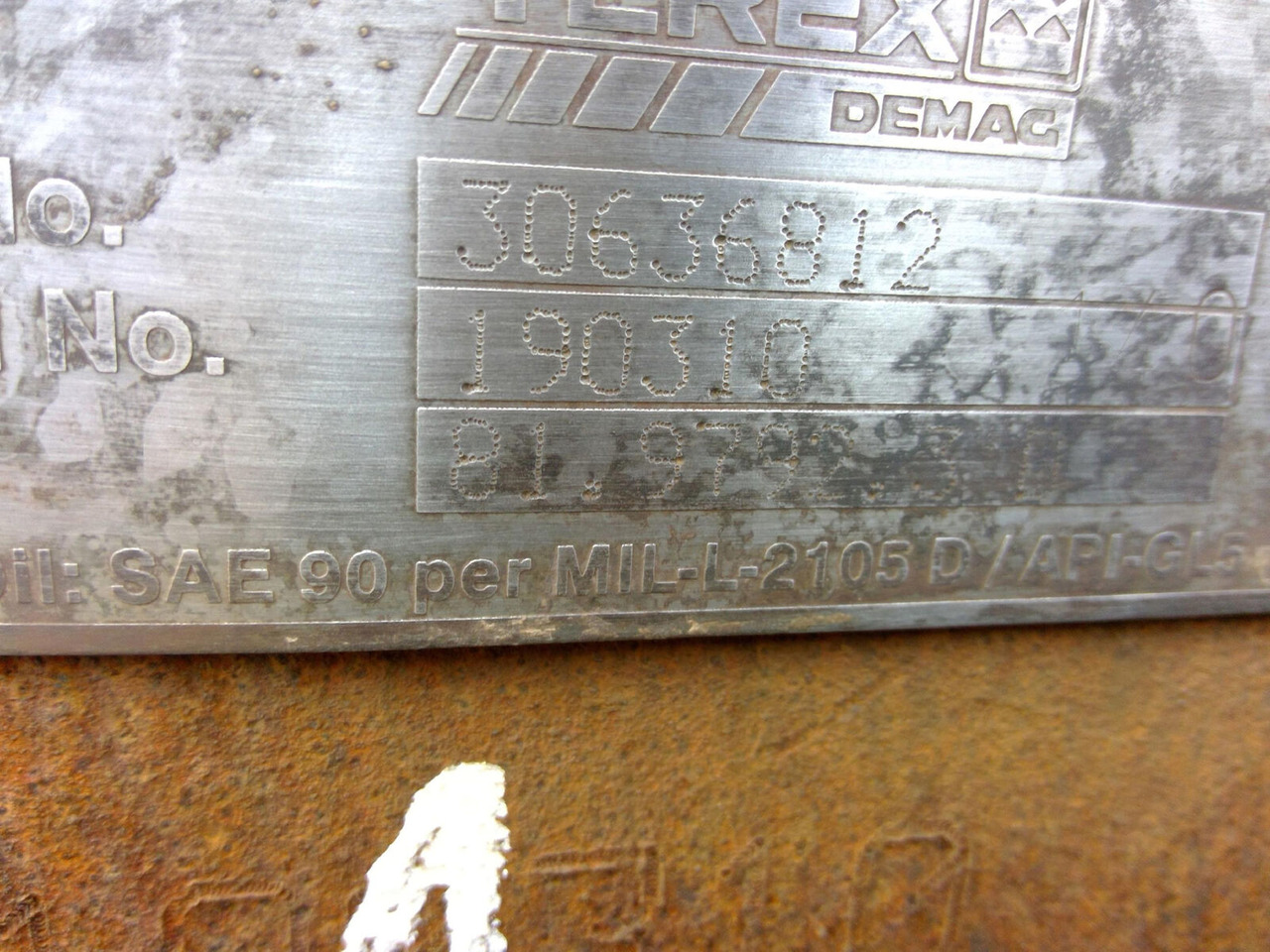 Terex AC 350 axle 1 - Essieu et pièces pour Grue mobile: photos 5 Terex AC 350 axle 1 - Essieu et pièces pour Grue mobile: photos 5