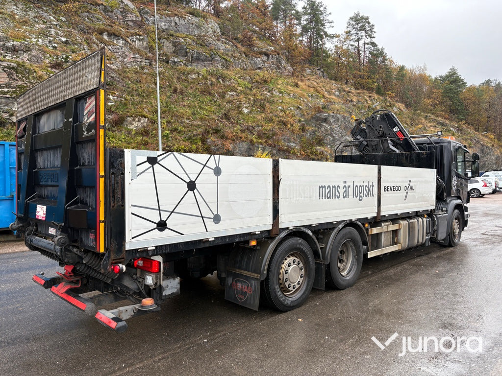 Kranbil - Scania P410, HiAB-kran - Camion plateau, Camion grue: photos 3 Kranbil - Scania P410, HiAB-kran - Camion plateau, Camion grue: photos 3