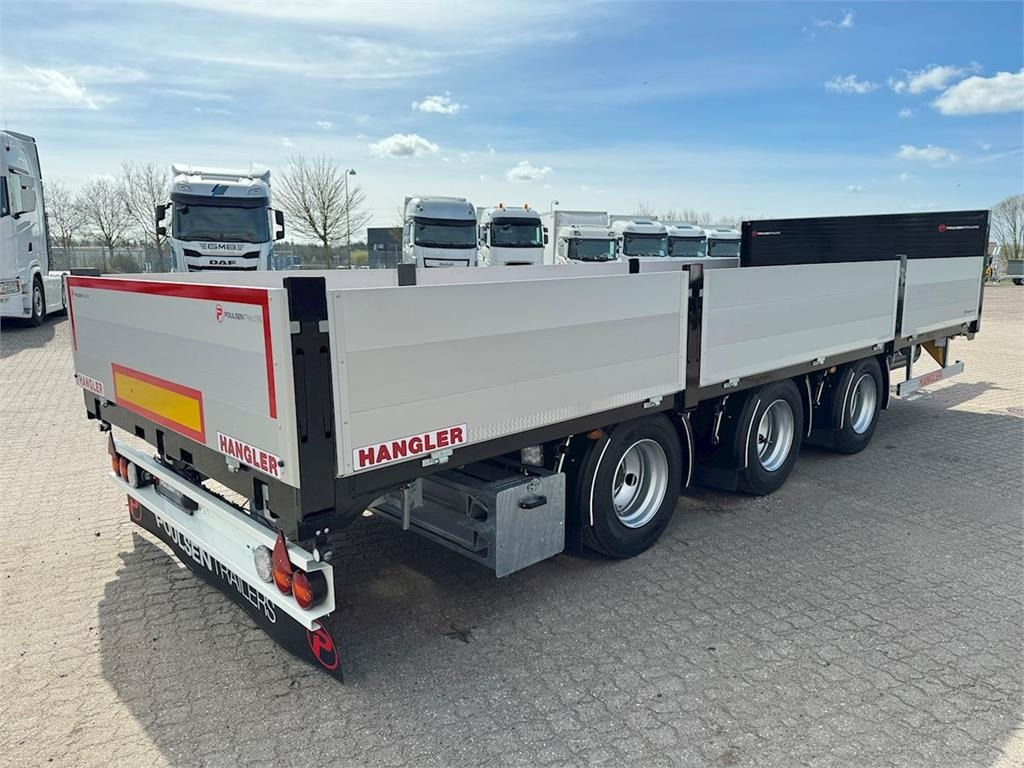 Hangler 3-aks kærre alu-sider + alu-ramper - Remorque plateau: photos 4 Hangler 3-aks kærre alu-sider + alu-ramper - Remorque plateau: photos 4