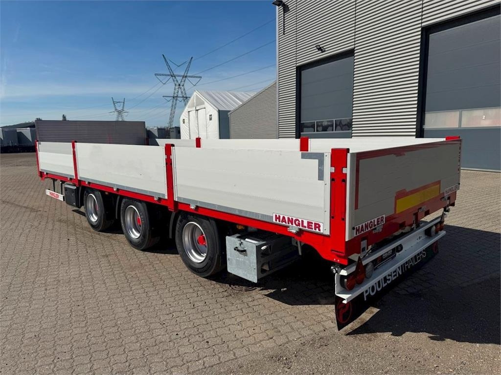Hangler 3-aks kærre alu-sider + alu-ramper - Remorque plateau: photos 2 Hangler 3-aks kærre alu-sider + alu-ramper - Remorque plateau: photos 2
