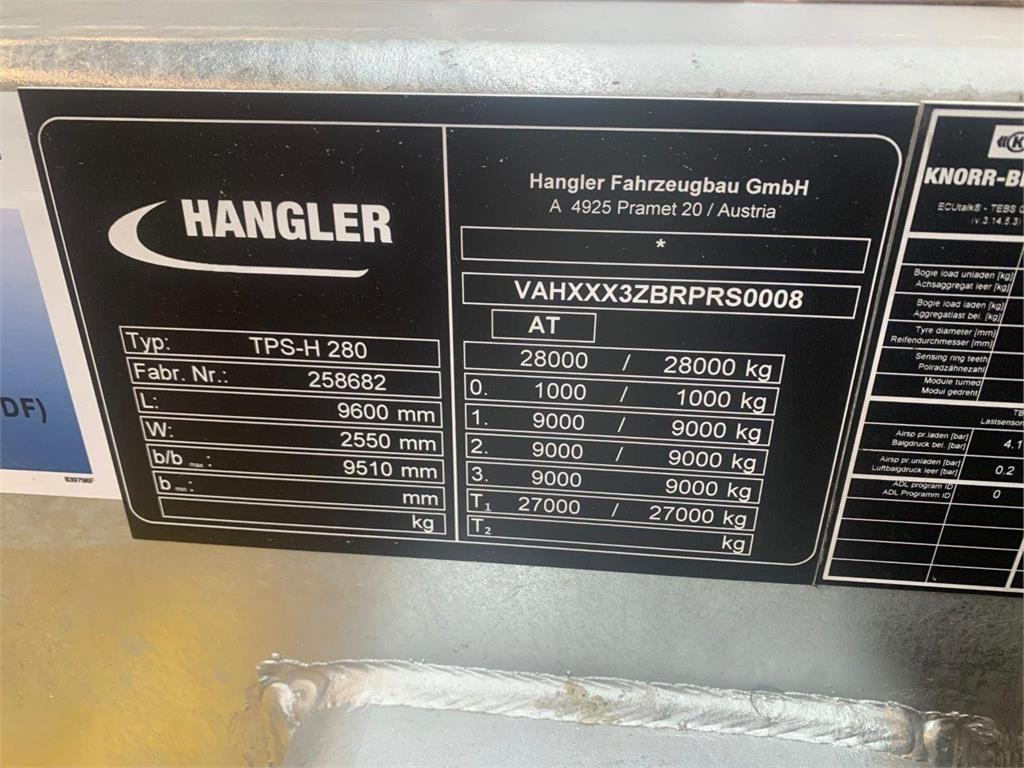 Remorque porte-engin surbaissée Hangler TPS-H 280 Jumbo-Z 3 akslet: photos 19