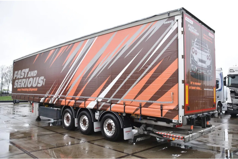 Fruehauf SLIDING CURTAINS/ROOF - TOPLIFT SYSTEM - LIFT AXLE - STEERING AXLE - SAF AXLES - ALCOA'S - DHOLLANDIA - TOP CONDITION - - Semi-remorque rideaux coulissants: photos 4 Fruehauf SLIDING CURTAINS/ROOF - TOPLIFT SYSTEM - LIFT AXLE - STEERING AXLE - SAF AXLES - ALCOA'S - DHOLLANDIA - TOP CONDITION - - Semi-remorque rideaux coulissants: photos 4