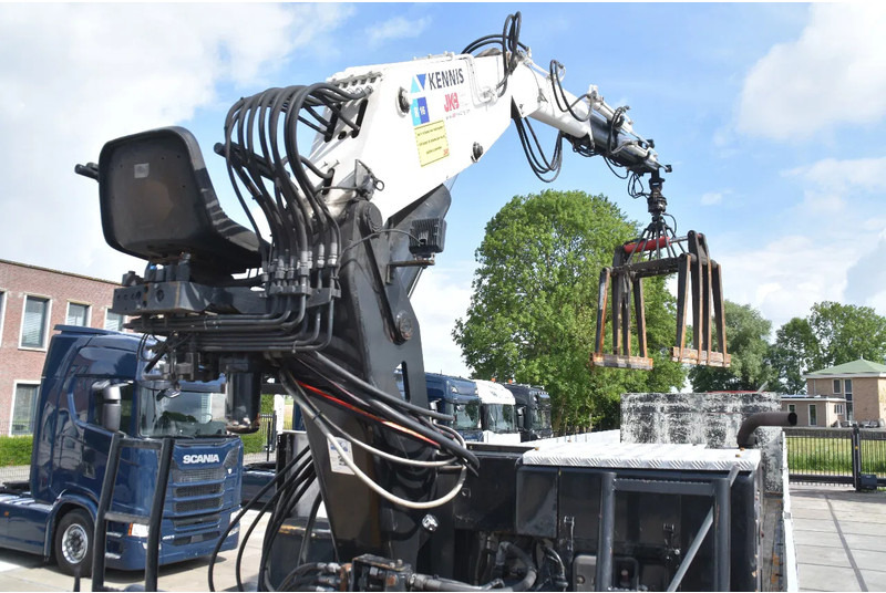 Semi-remorque plateau Pacton TPD.348 + KENNIS R 16 (3x) - LIFT AS - 2 x STUURAS - HYDRAULISCHE STEUNPOTEN - SAF ASSEN - SCHIJFREMMEN - NETTE STAAT -: photos 6