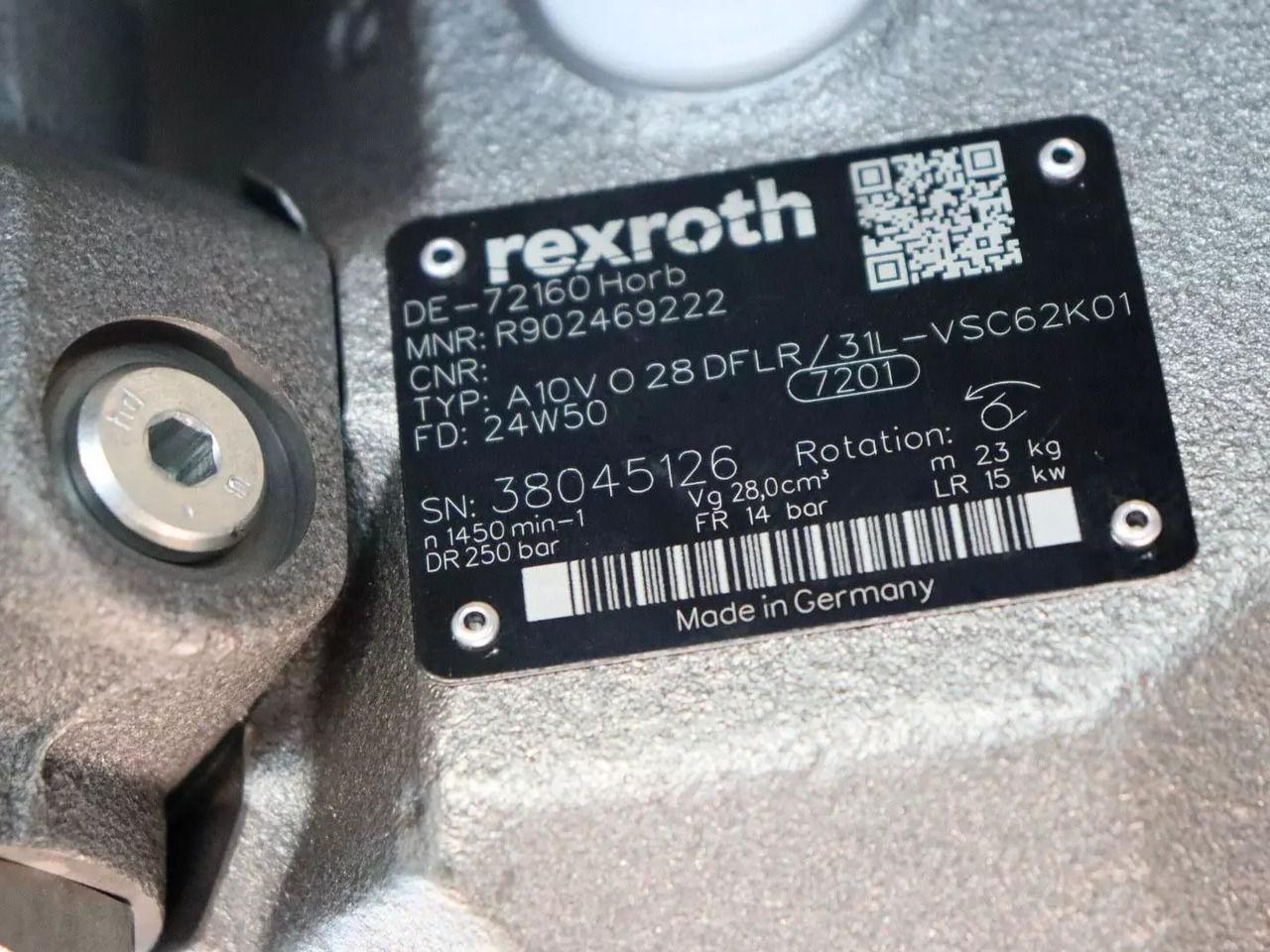 REXROTH A10VO28DFLR/31L-VSC62K01 - Pompe hydraulique pour Engins de chantier: photos 5 REXROTH A10VO28DFLR/31L-VSC62K01 - Pompe hydraulique pour Engins de chantier: photos 5