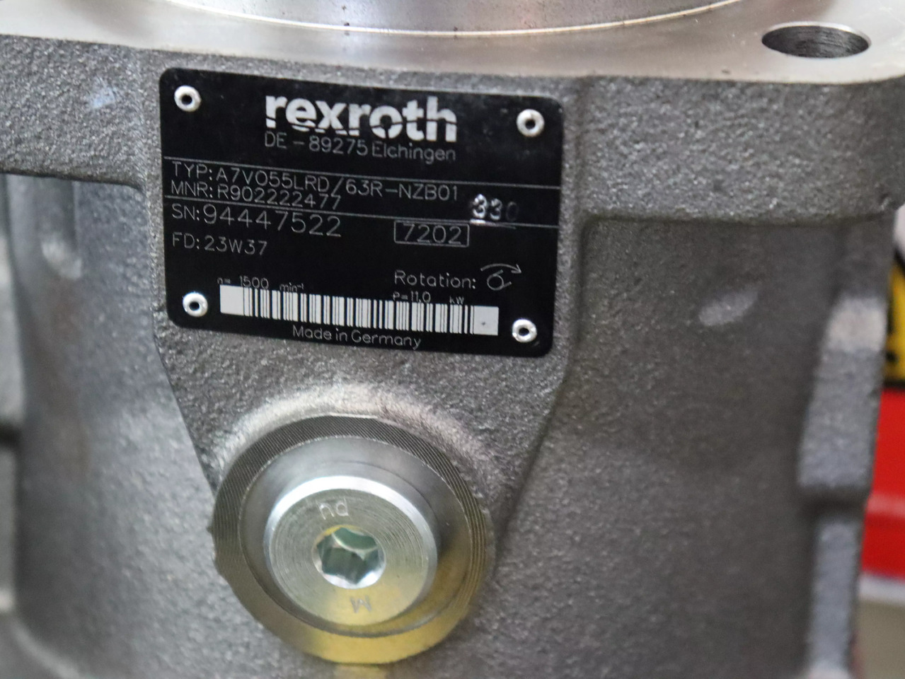 REXROTH A7VO55LRD/63R-NZB01 - Pompe hydraulique pour Engins de chantier: photos 4 REXROTH A7VO55LRD/63R-NZB01 - Pompe hydraulique pour Engins de chantier: photos 4