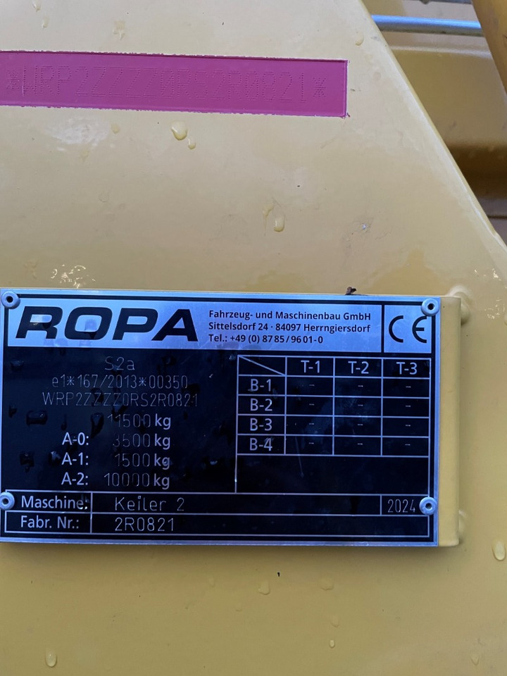 ROPA KEILER 2 4TG - Matériel de récolte: photos 2 ROPA KEILER 2 4TG - Matériel de récolte: photos 2