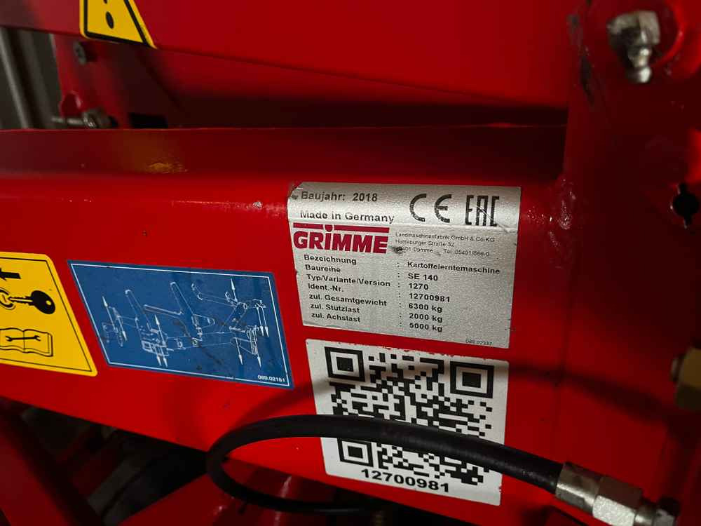 Grimme SE 140-UB - Matériel de récolte: photos 2 Grimme SE 140-UB - Matériel de récolte: photos 2