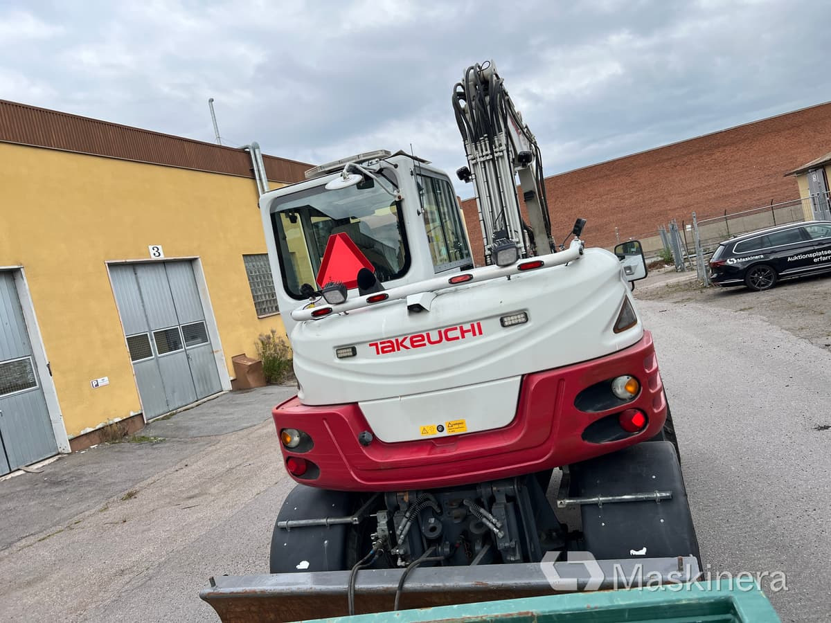 Pelle sur chenille Hjulgrävare Takeuchi TB295W med vagn & redskap: photos 12