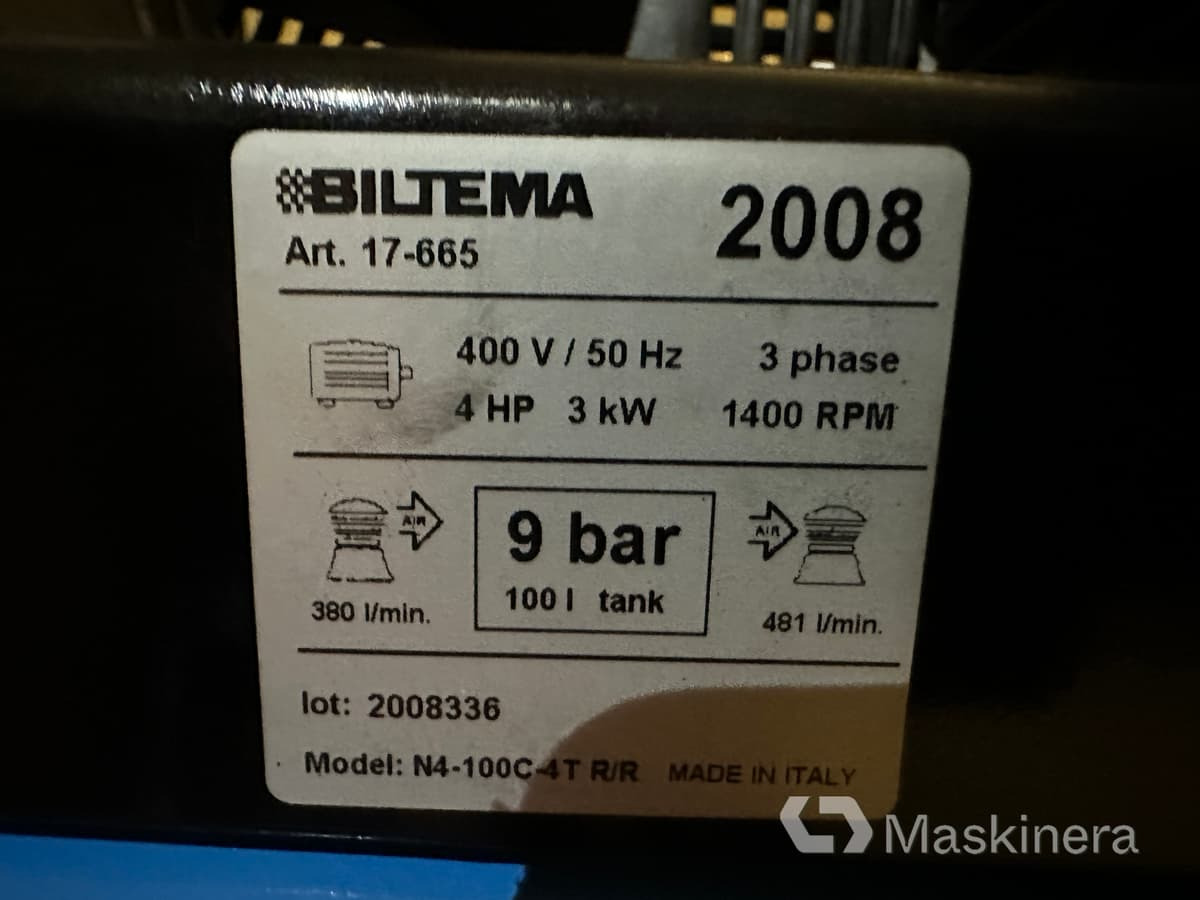 Kompressor Biltema LT100, oanvänd - Compresseur d'air: photos 5 Kompressor Biltema LT100, oanvänd - Compresseur d'air: photos 5