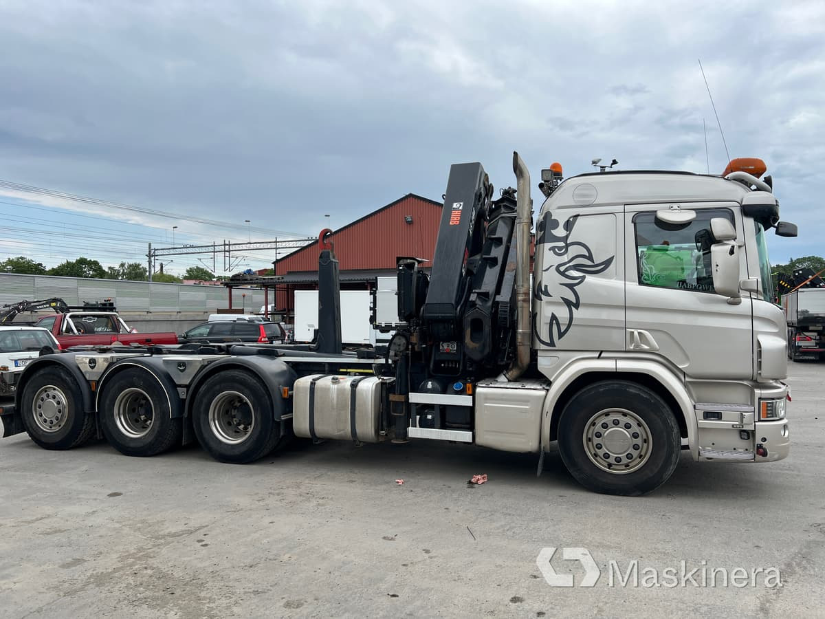 Kranväxlare Scania P410 8x4 - Camion ampliroll: photos 4 Kranväxlare Scania P410 8x4 - Camion ampliroll: photos 4